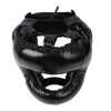 Boxing Headgear Black Head Guard Large Full Coverage PU Shock