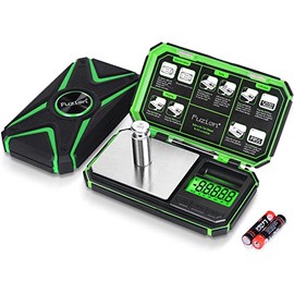 Fuzion 𝗧𝗨-𝗫 Digital Gram Scale, 200g/0.01g Pocket Herb Scale with 6 Units for Personal Hobbies, Small Scale .01 Gram Accuracy Measuring Jewelry, Food, Powder