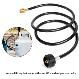 Battery Gallery 5FT QCC Propane Adapter Hose LP Tank to Gas BBQ Grill Camp Stoves OutDoor Burner