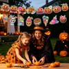 YVAINE Summer Halloween Banner, 4PCS Funny Hawaii Skeleton Novelty Halloween