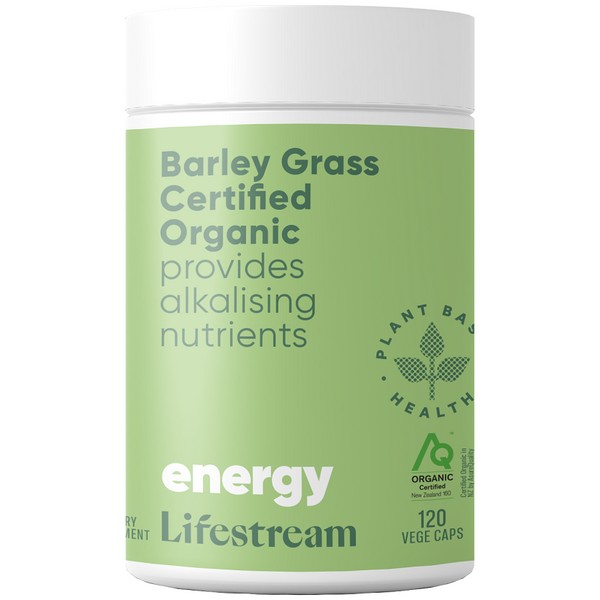 Lifestream Barley Grass Certified Organic Vege Caps 120