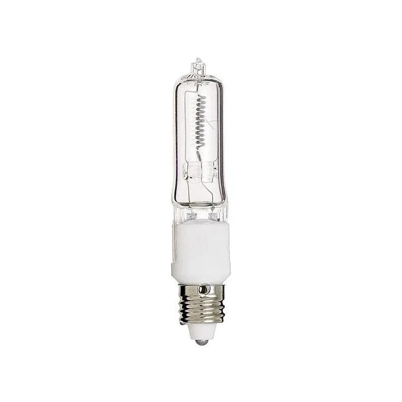 SATCO 4pk 75 Watt T4 Clear 1250L Mini Candelabra Base