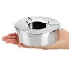 com-four® 3x Ashtray made of stainless steel - Wind ashtray
