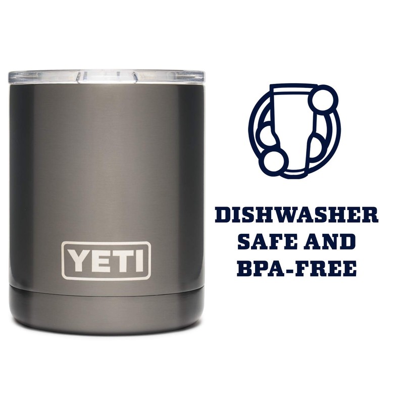 YETI Rambler 10 oz Lowball, Vacuum Insulated, Stainless Steel with