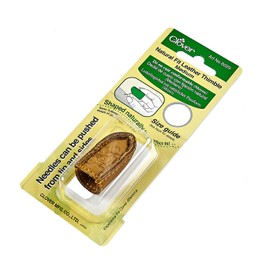 Clover Natural Fit Leather Thimble Medium