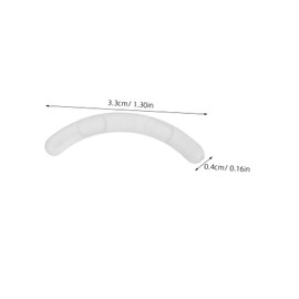 Healvian 200pcs Eyelash Curler Strip Lash Curler Replacement Pads Refills Transparent Rubber