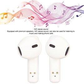 Smart Translator Earbuds, Bluetooth Headset for Music Calling, 74 Languages Translation Device for Travel Business Learn, Support 70 Accents, Low Latency, HiFi Stereo Sound (White)
