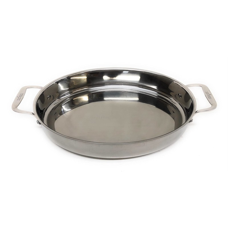 All-Clad Stainless Steel 15" Oval Baker with Pot Holders