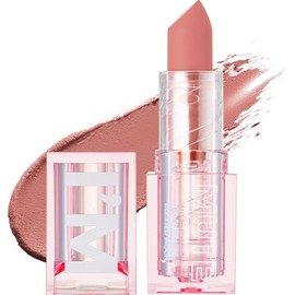 BLESSED MOON I'm Mute Lipstick (03 Out) Blessed Moon Matte Lip Non-Smudging Lipstick Korean Cosmetics Cute Moisturizing Non-Drying Semi-Matte