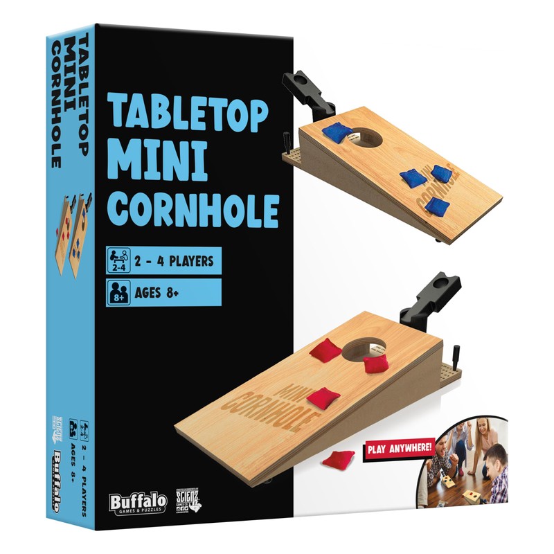 Buffalo Games - Tabletop Mini Cornhole - Dexterity Skill Game