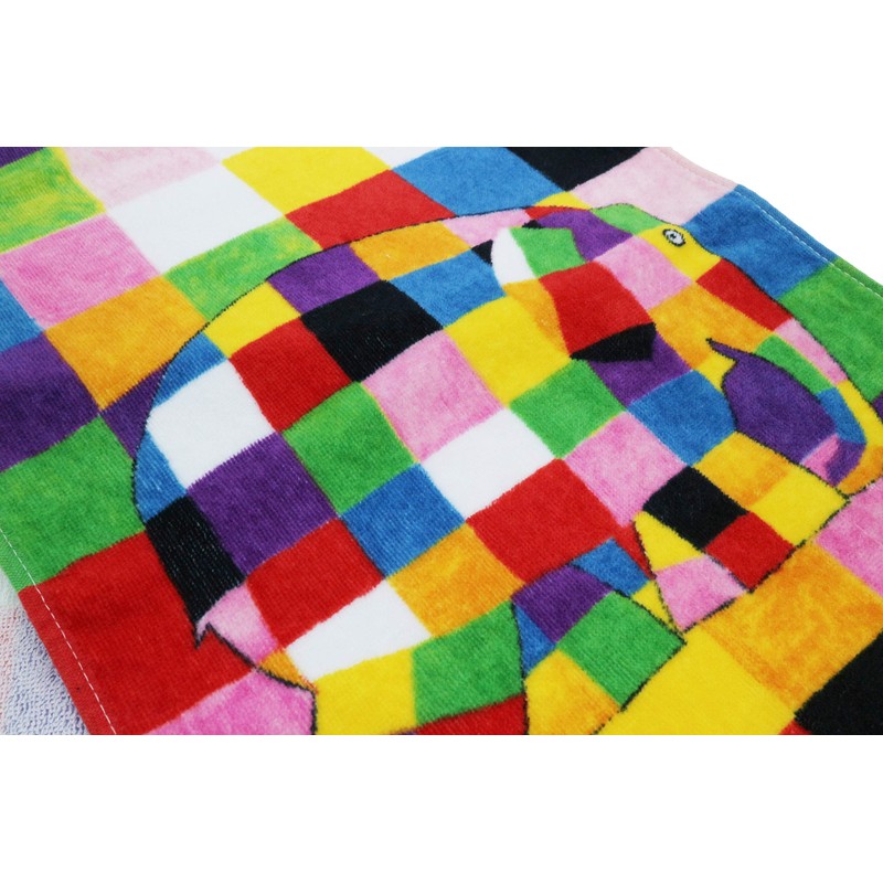 Marushin 5565000300 Elmer the Elephant Face Towel, Elmer and the