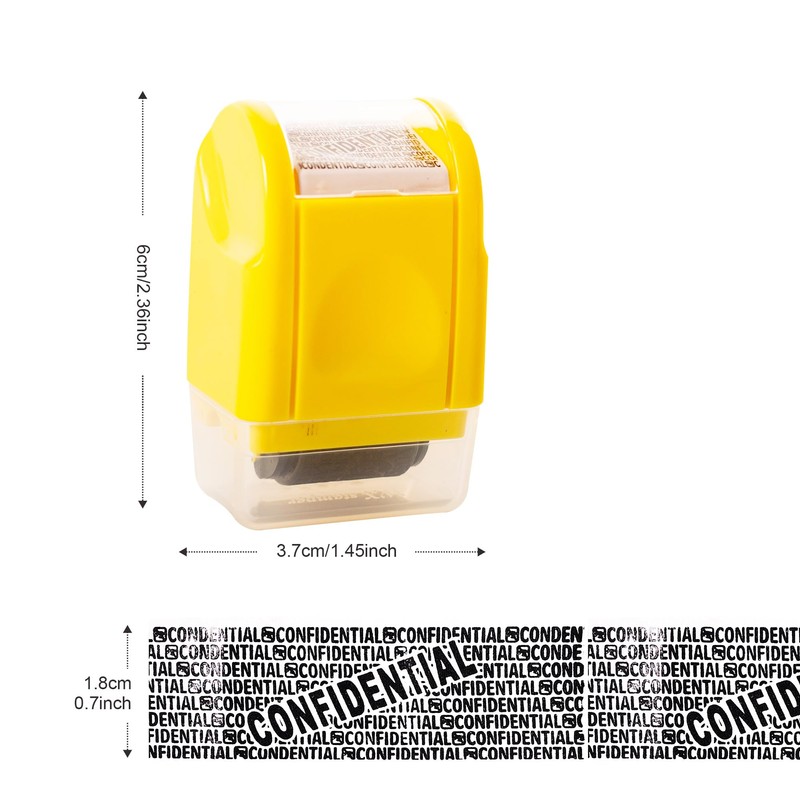 Privacy ID Address Blocker Stamp, Identity Theft Protection Roller Stamp,