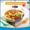 Kochorie 180 Pcs Bright Rainbow Plastic Forks Disposable Silverware Heavy