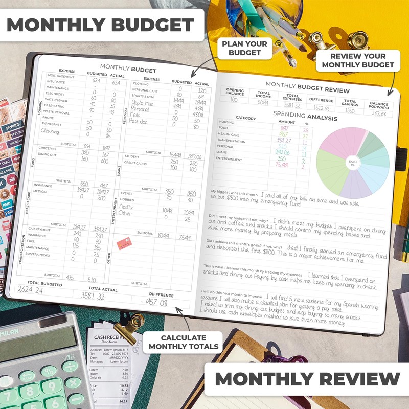 Clever Fox Budget Planner - Expense Tracker Notebook. Monthly Budgeting