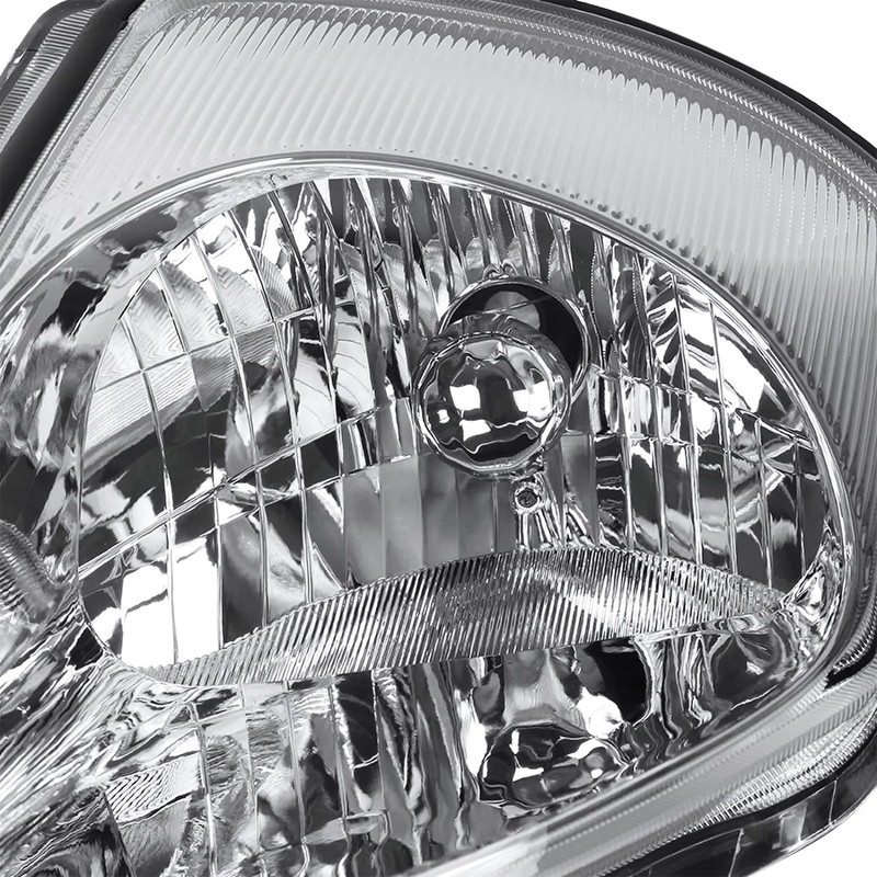 Spec-D Tuning Jdm Chrome Clear Headlights Compatible with 2000-2005 Mitsubishi