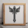 MAGJUCHE Cross Stencil 6 Inches, Reusable Cross Stencil for Painting