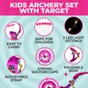 Toysery Kids Archery Set with LED Flash Lights, Toy Bow