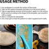 Grgowe 2 x wood burning paste, wooden burning paste kit,