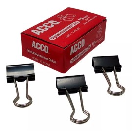Acco Sujeta Documentos Acco Chico 19mm 3/ 4  Caja Con 144 Piezas