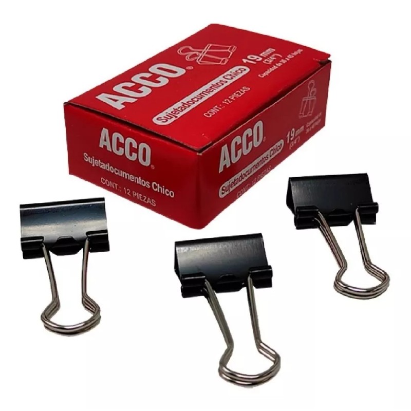 Acco Sujeta Documentos Acco Chico 19mm 3/ 4 Caja Con