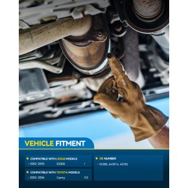 PHILTOP Catalytic Converter Kit Compatible with Toyota, Lexus 2002-2006 Camry 3.0L, 2002-2003 ES300 High Flow Catalytic Converter for 55380, 643014, 40782 (EPA Compliant)