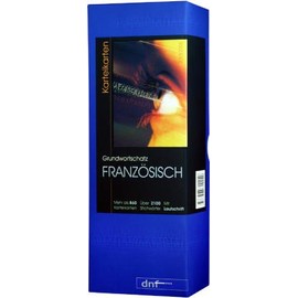 Grundwortschatz Französisch: Karteikarten, inklusive Lautschrift