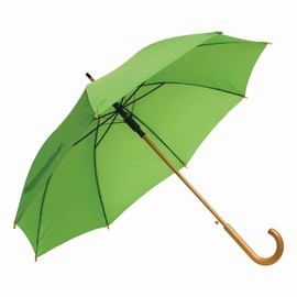 Preiswert & Gut Large Umbrella Diameter 103 cm for Men and Women Wooden Handle Automatic Umbrella with Stick Length 89 cm, Green