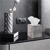 Rustic White Barnwood Tissue Box Cover: Tissue Cube Box Includes