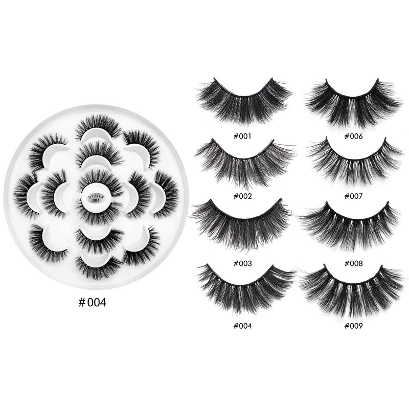 DYSILK Mink Lashes Fluffy Eyelashes - False Eyelashes 7 Pairs