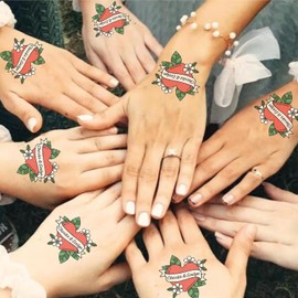 Tatuajes Temporales Personalizados para Fiestas, 25 Piezas, Diseños Personalizables con Foto