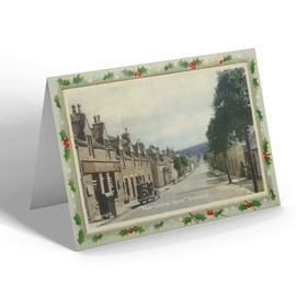CHRISTMAS CARD - Vintage Scotland - "Near Central Stores," Tomintoul (b)