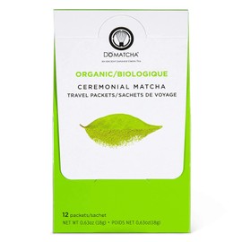 DoMatcha - Ceremonial Green Tea Matcha Powder, Travel Friendly, Natural Source of Antioxidants, Caffeine, and L-Theanine, Promotes Focus and Relaxation, Kosher, 24 Packets