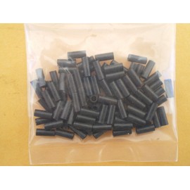 Unbranded 250 BLACK WIRE LEADER CRIMP SLEEVES GOOD FOR 5, 10, 15 LBS. TEST #10L .047 I.D.