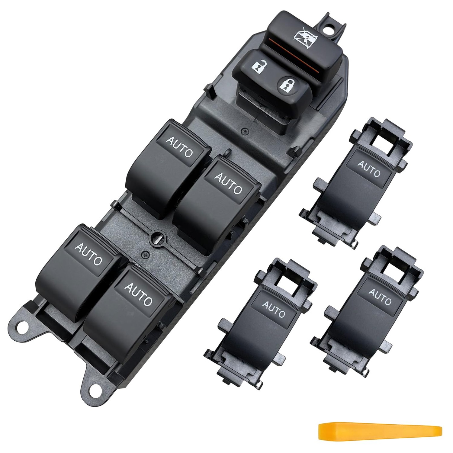 Window Switch Assembly with 3 Single Switches & LED Backlight ...