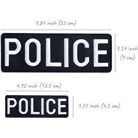 Patch Appliques Federal Police Military Tactical Badge Appliques for Clothes, Bags, Backpacks, Uniforms Police (2 x Pieces)