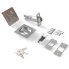 Pocket Door Lock Indicator Lock Flush Handles Latch Privacy Bed/Bath