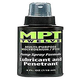 MPT Twelve Pump Spray Formula - 4 oz. - Multi-Purpose Molybdenum/PTFE Lubricant and Penetrant - Ideal for Hundreds of uses Around The House or The Office, in The Workshop and Garage, Even Outdoors!