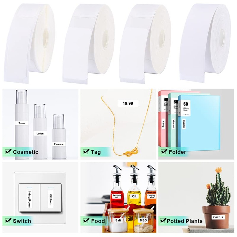 15mm x 26mm Compatible Phomemo D30/D32/D35/Q30 Label Printing Paper