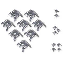 EFIXS Universal Brackets (Blind Support) (Pack of 8) for Wall or Ceiling Mounting for Aluminium Blinds with 25 mm Top Rail