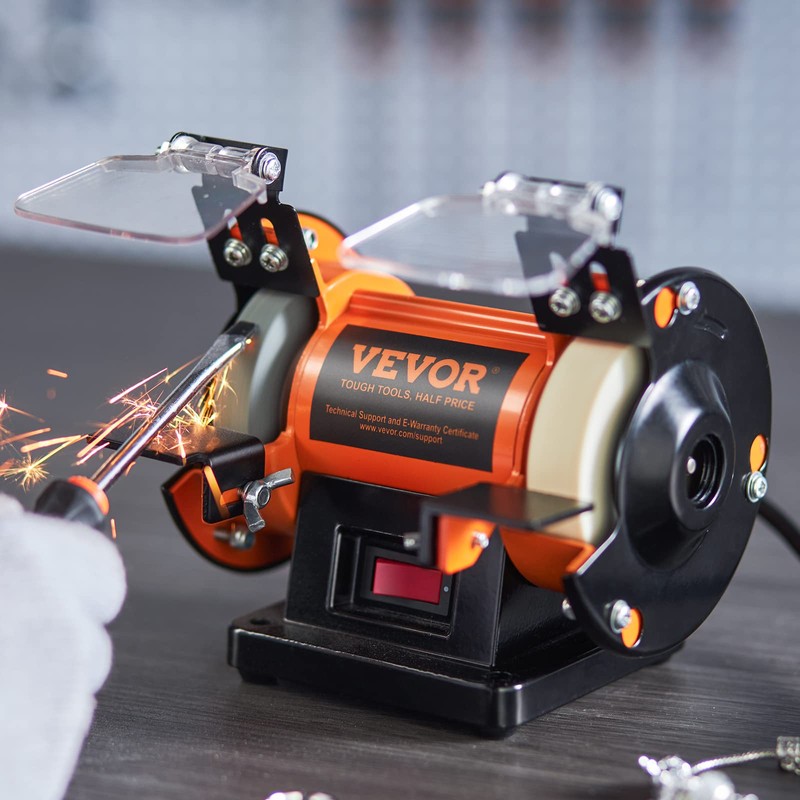 VEVOR Bench Buffer Polisher, Bench Buffer Grinder Polishing & Buffing