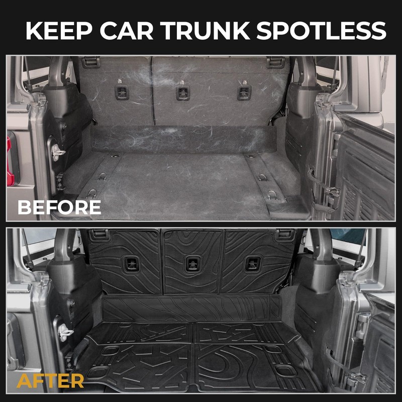 GALVAGNITE Cargo Mat for 2021-2025 2026 Jeep Wrangler JL 4XE