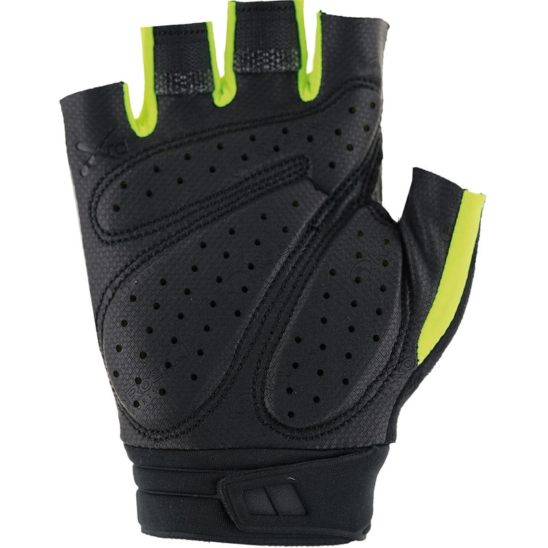 Roeckl Iguna Cycling Gloves Short Black/Yellow 2024: Size: 8.5