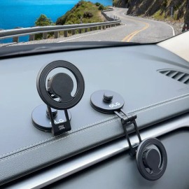 Olji 720도 차량용 맥세이프 거치대 자석 핸드폰 흡착식 720-Degree Car MagSafe Mount Magnetic Phone Holder