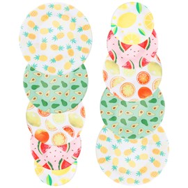 10Pcs Cloth Bowl Cover Reusable Fabric Bowl Cover Elastic Food Bowl Cover Portable Bowl Top Cover Food Storage Bowl Cover for Party Picnic Home Travel (Fruit)