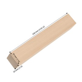 MANCHAP 30 Pack 6 x 1 x 1 Inch Basswood Carving Blocks, Soft Solid Unfinished Wood Whittling Blocks, Basswood Square Wood Blocks for Carving and Whittling