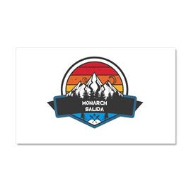 CafePress Monarch Ski Area Salida Colorado Car Magnet, 20"x 12" Magnetic Door Display
