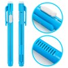 Retractable Mechanical Eraser Pen, Pen-Style Erasers Assorted Color, 4 Pack