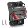 RED WOLF Waterproof 100Amp Circuit Breaker for Boat Trolling Motor