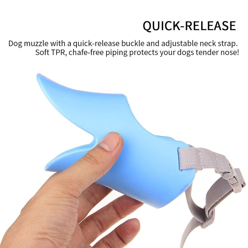 Saycker Practical Duck Bill Shape Muzzle Quick Release Stop Dog