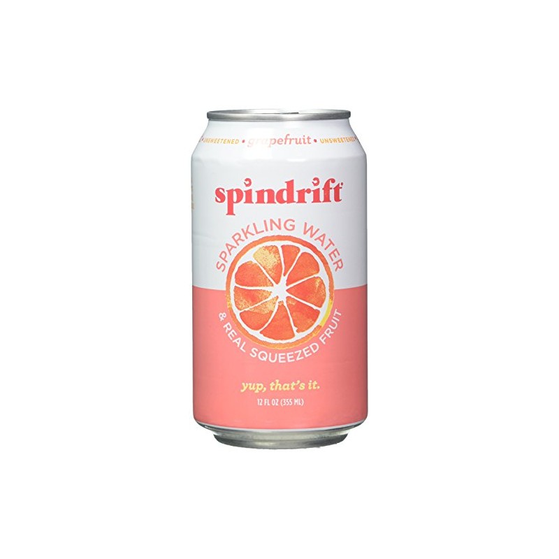 Spindrift Sparkling Water, Grapefruit, 12 Fl Oz